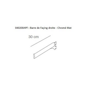 Barre de Façing Droite L.30